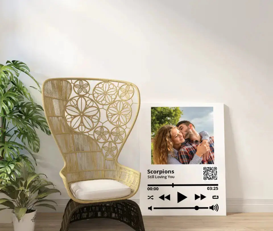 Personalizuotas "So Player" muzikos grotuvas su jūsų nuotrauka ir daina ant drobės Drobe - dovanokis.lt