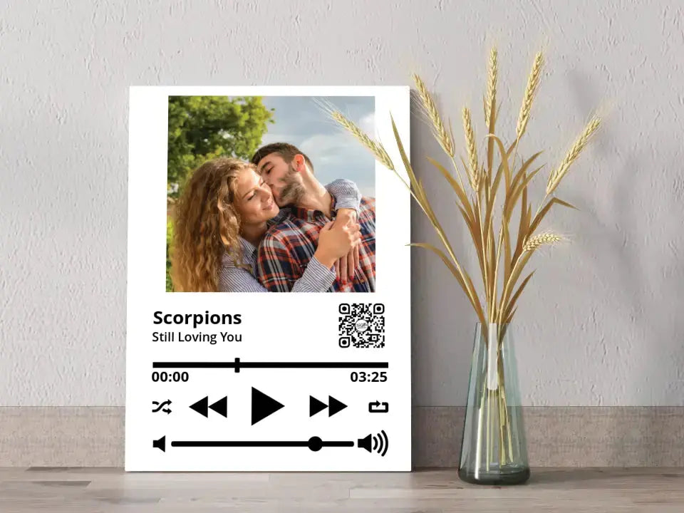 Personalizuotas "So Player" muzikos grotuvas su jūsų nuotrauka ir daina ant drobės Drobe - dovanokis.lt