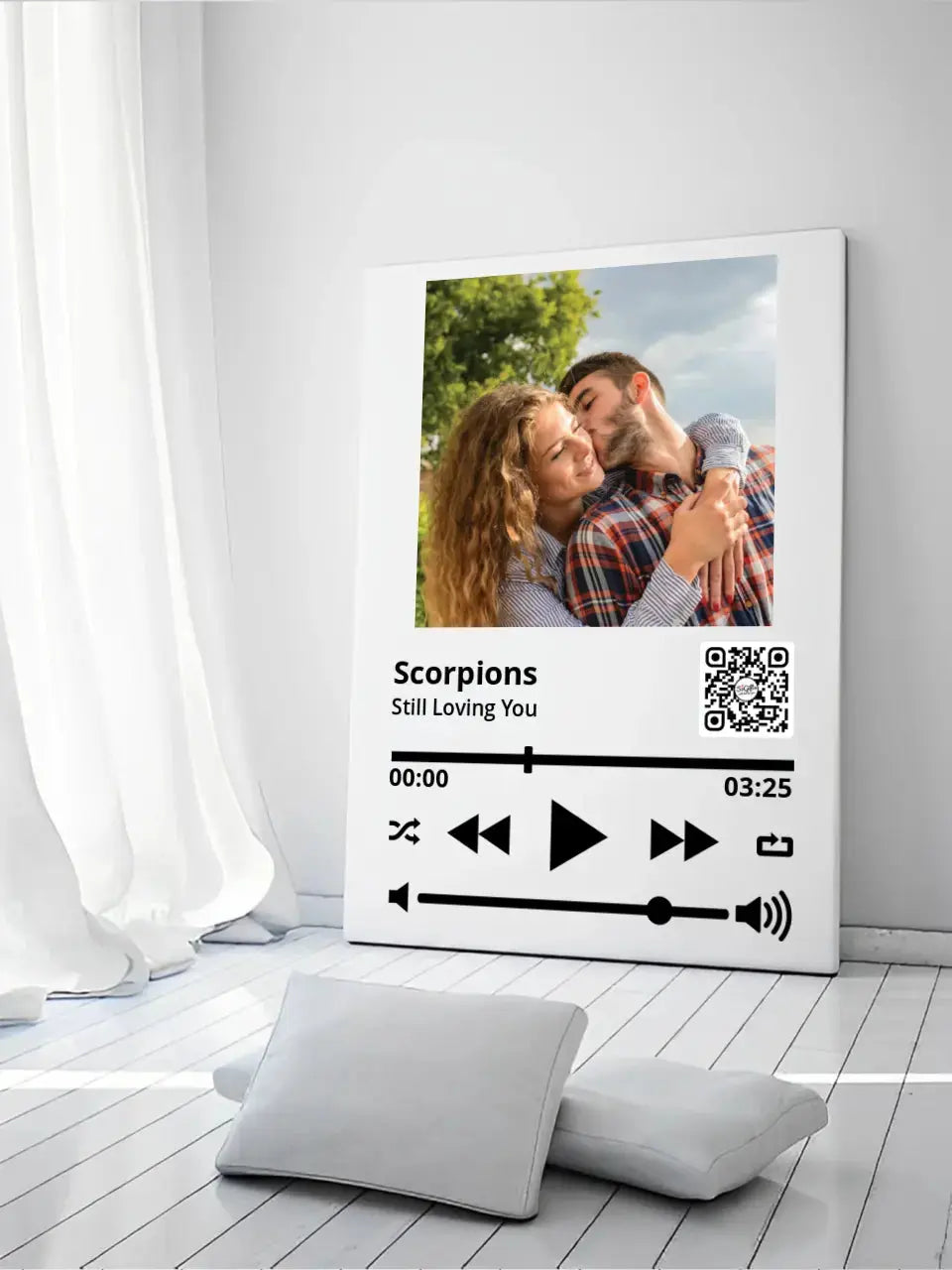 Personalizuotas "So Player" muzikos grotuvas su jūsų nuotrauka ir daina ant drobės Drobe - dovanokis.lt