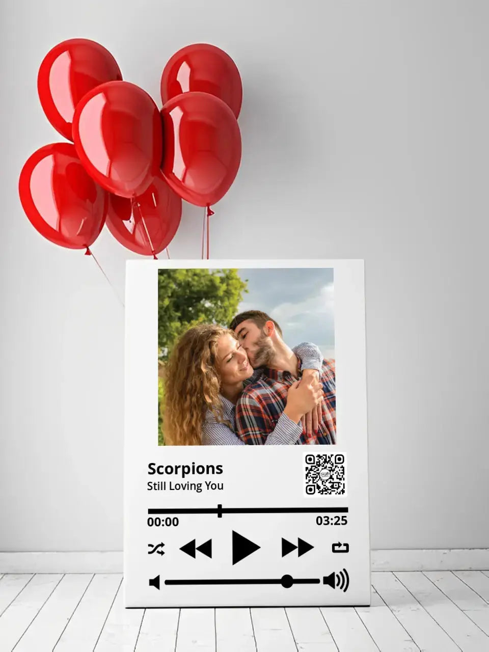 Personalizuotas "So Player" muzikos grotuvas su jūsų nuotrauka ir daina ant drobės Drobe - dovanokis.lt