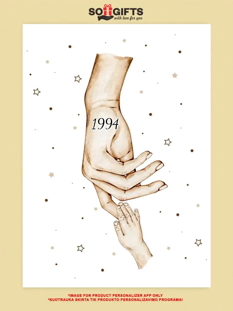 Personalizuota "Mama ir 1-4 vaikai susikibę už rankų" iliustracija ant drobės, Motinos Rankos, Naujagimio iliustracija, Menas, Laikydami rankas, Šeimos rankos Drobe - dovanokis.lt