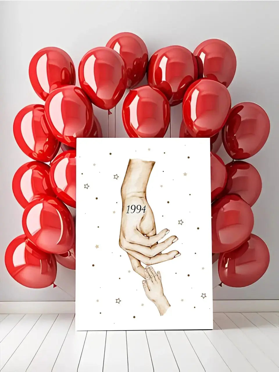 Personalizuota "Mama ir 1-4 vaikai susikibę už rankų" iliustracija ant drobės, Motinos Rankos, Naujagimio iliustracija, Menas, Laikydami rankas, Šeimos rankos Drobe - dovanokis.lt