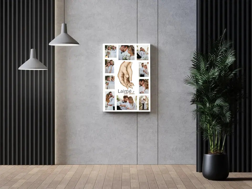 Personalizuotas Šeimos / Vestuvių spaudinys ant drobės su jūsų nuotraukomis Drobe - dovanokis.lt