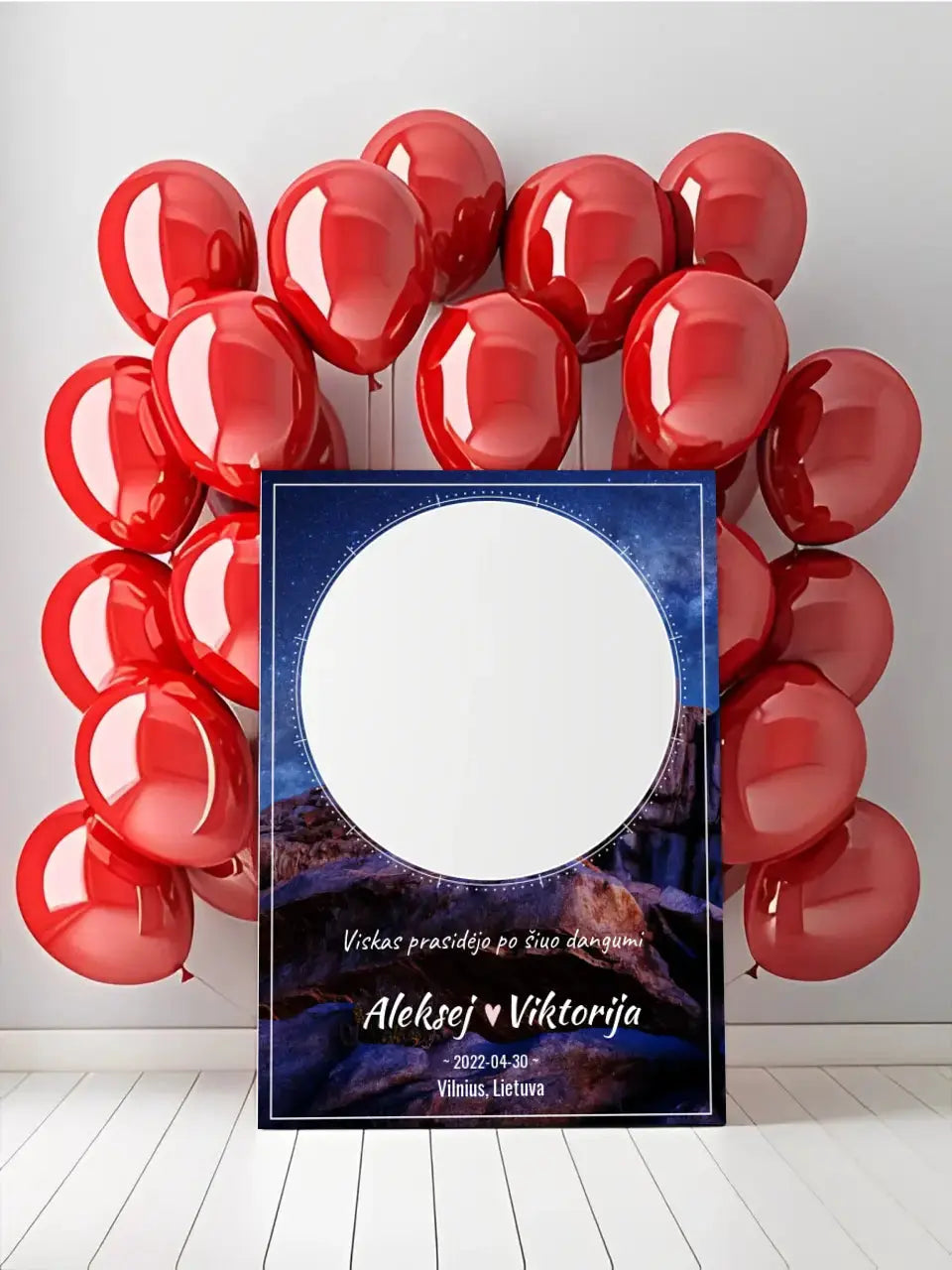 Personalizuotas žvaigždžių žemėlapis su fonu ant drobės Drobe - dovanokis.lt