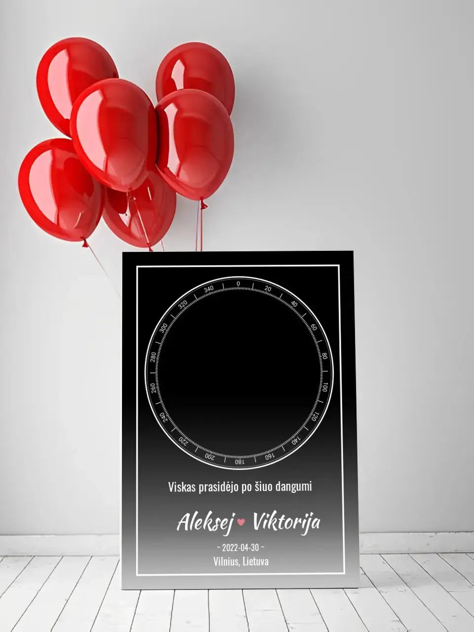 Personalizuotas žvaigždžių žemėlapis ant drobės Drobe - dovanokis.lt