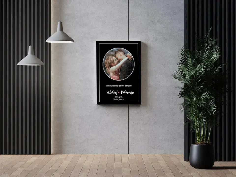 Personalizuotas žvaigždžių žemėlapis ant drobės Drobe - dovanokis.lt