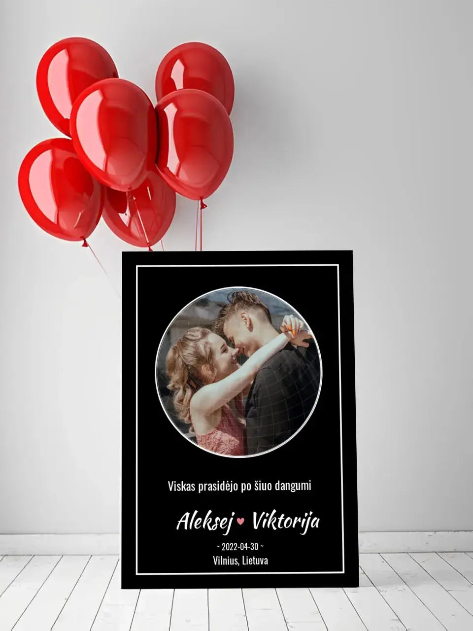 Personalizuotas žvaigždžių žemėlapis ant drobės Drobe - dovanokis.lt