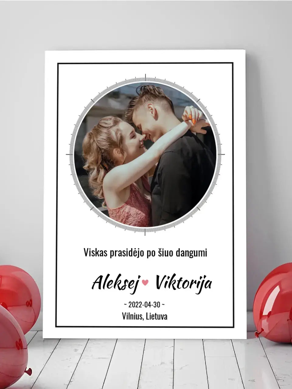 Personalizuotas žvaigždžių žemėlapis ant drobės Drobe - dovanokis.lt