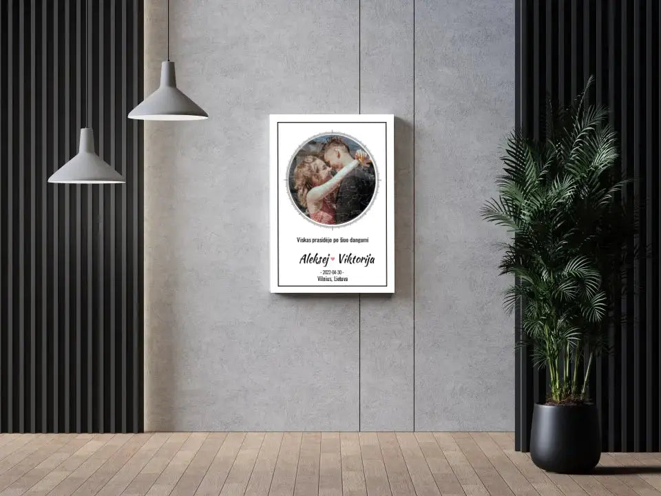 Personalizuotas žvaigždžių žemėlapis ant drobės Drobe - dovanokis.lt