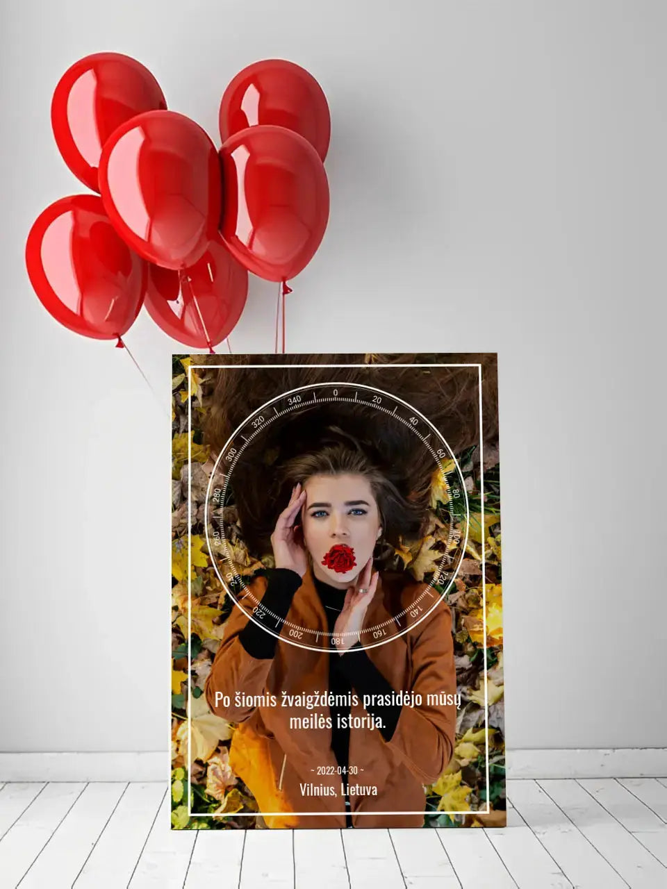 Personalizuotas žvaigždžių žemėlapis ant drobės Drobe - dovanokis.lt