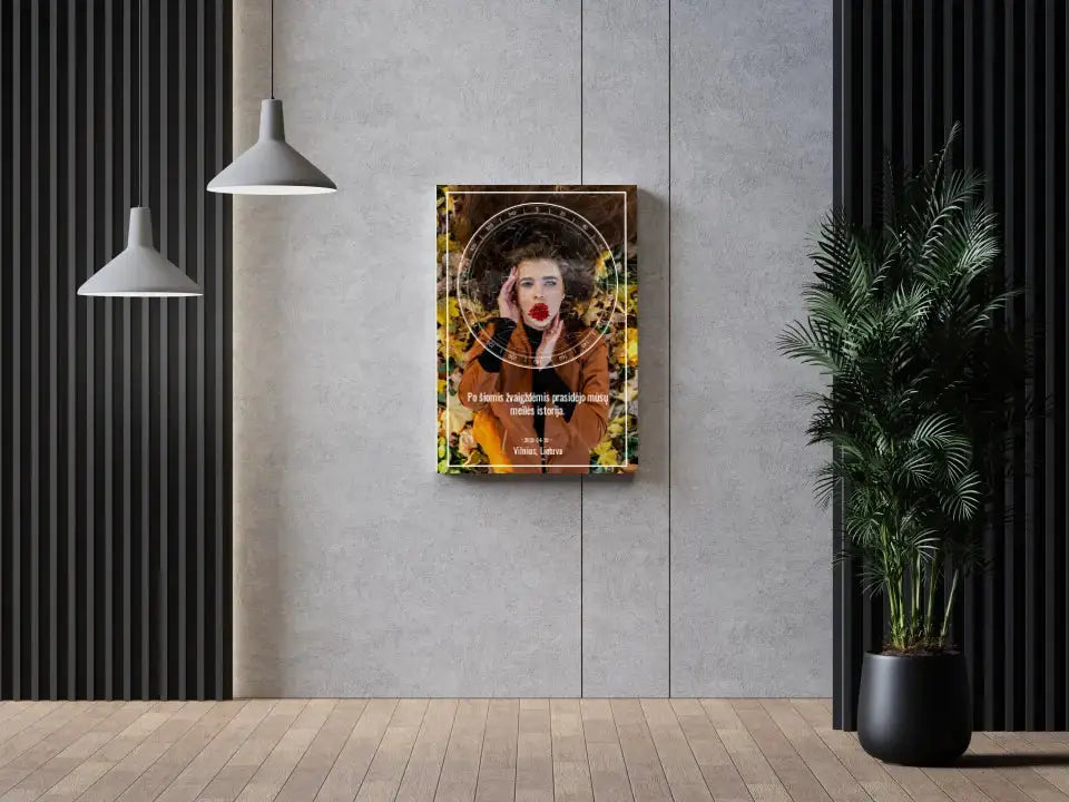 Personalizuotas žvaigždžių žemėlapis ant drobės Drobe - dovanokis.lt