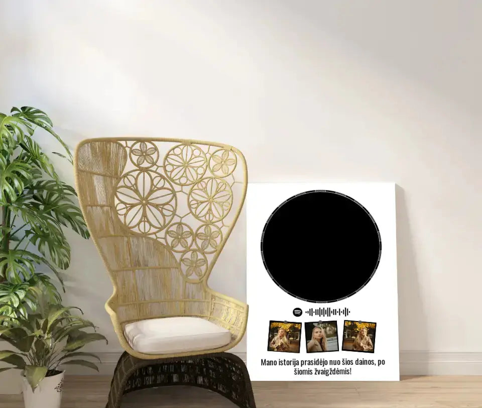 Personalizuotas žvaigždžių žemėlapis ant drobės Drobe - dovanokis.lt