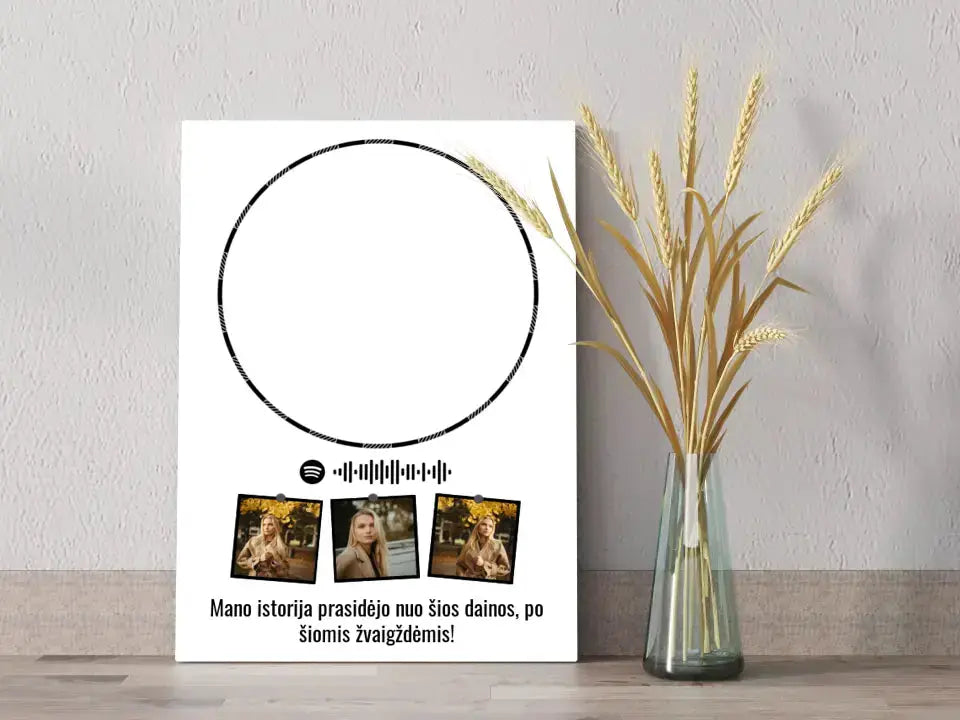 Personalizuotas žvaigždžių žemėlapis ant drobės Drobe - dovanokis.lt