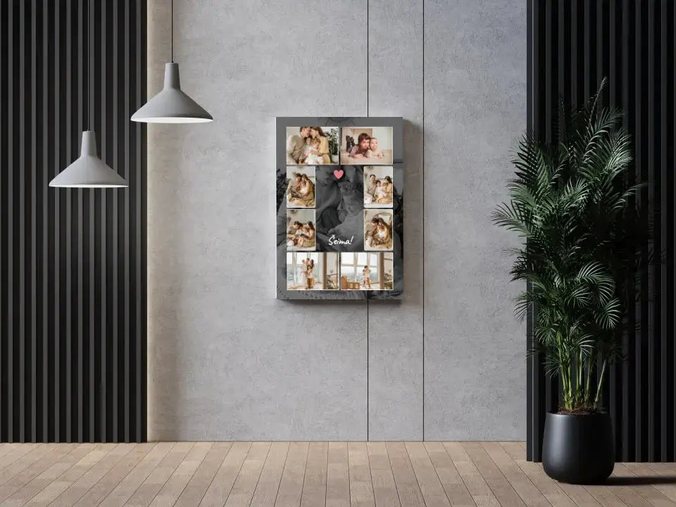 Personalizuotas šeimos spaudinys ant drobės su jūsų nuotraukomis Drobe - dovanokis.lt