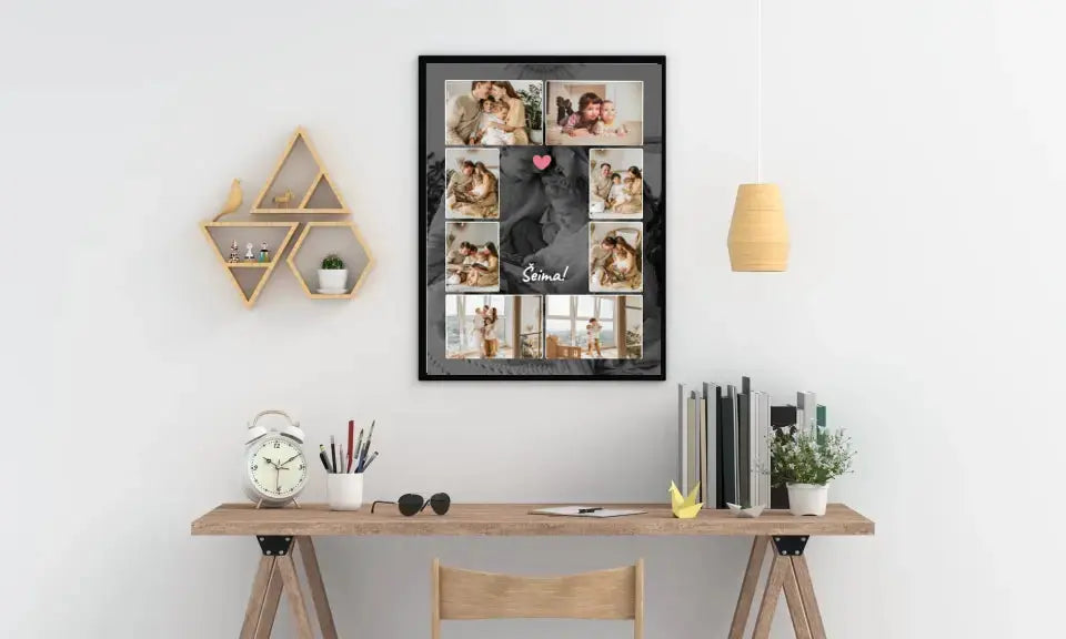 Personalizuotas šeimos įrėmintas plakatas su jūsų nuotraukomis Posteris(Plakatas) - dovanokis.lt