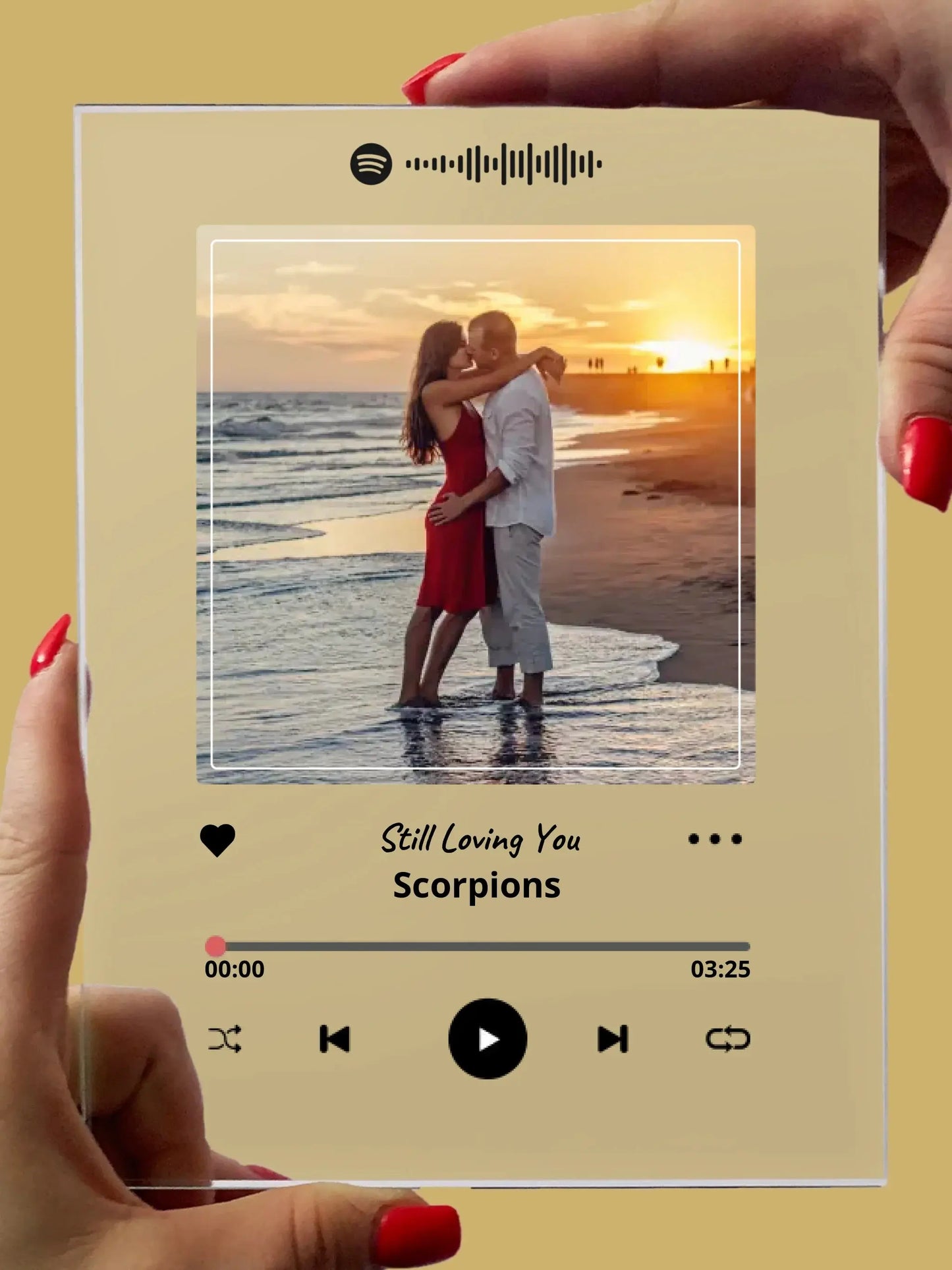 Personalizuotas "Spotify" stiklinis posteris su jūsų nuotrauka TeeInBlue Stiklas