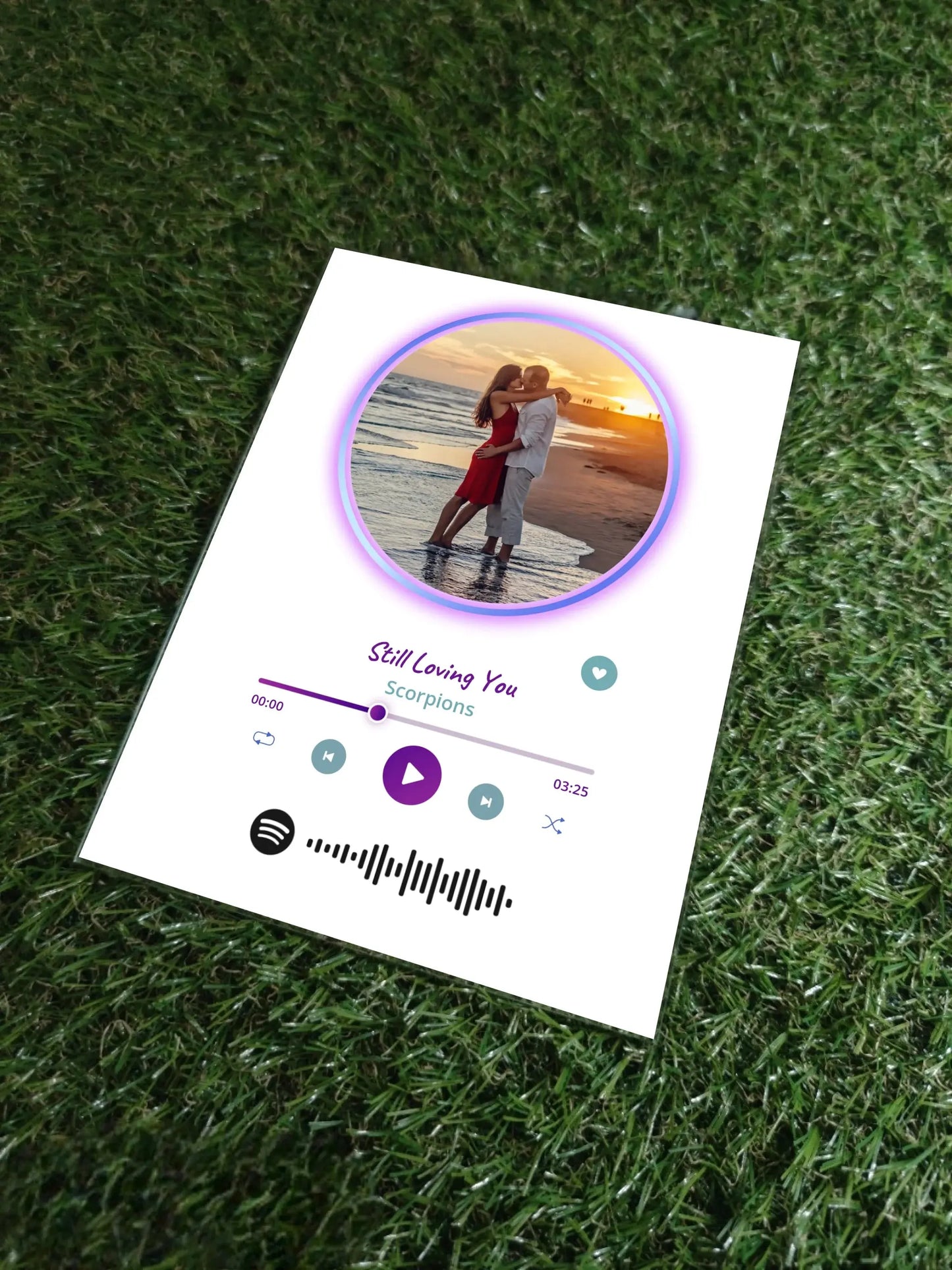 Personalizuotas muzikinis grotuvas "Spotify", stiklinis posteris. MZGR-013 Stiklas - dovanokis.lt