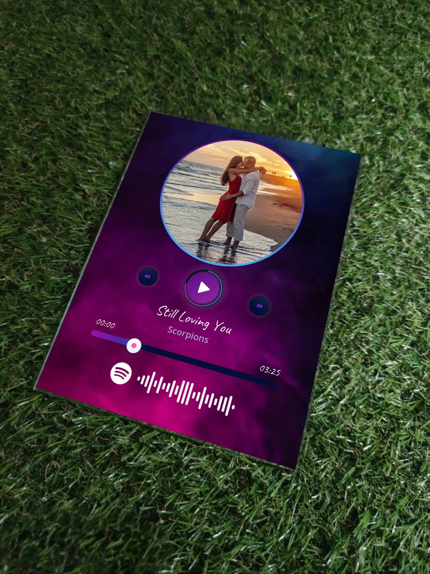 Personalizuotas muzikinis grotuvas "Spotify", stiklinis posteris. MZGR-018 Stiklas - dovanokis.lt