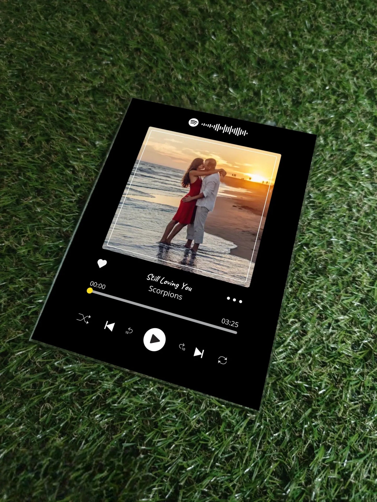 Personalizuotas muzikinis grotuvas "Spotify", stiklinis posteris. MZGR-010 Stiklas - dovanokis.lt