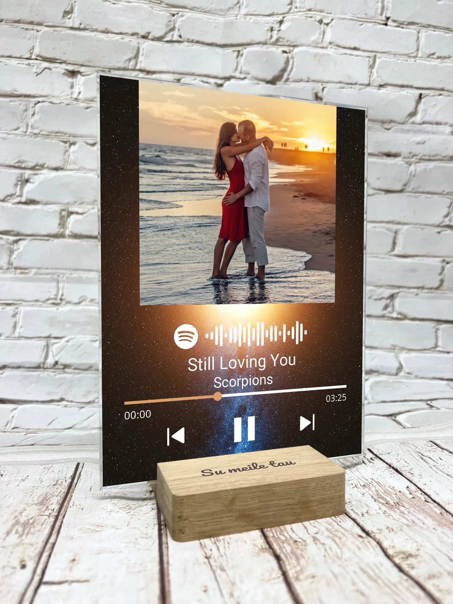 Personalizuotas muzikinis grotuvas "Spotify", stiklinis posteris. MZGR-006 Stiklas - dovanokis.lt