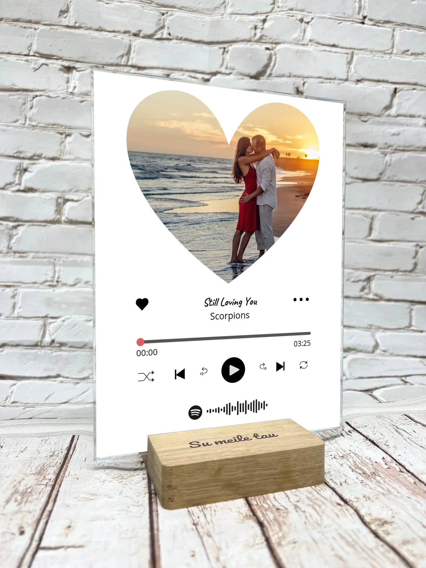 Personalizuotas muzikinis grotuvas "Spotify", stiklinis posteris. MZGR-012 Stiklas - dovanokis.lt