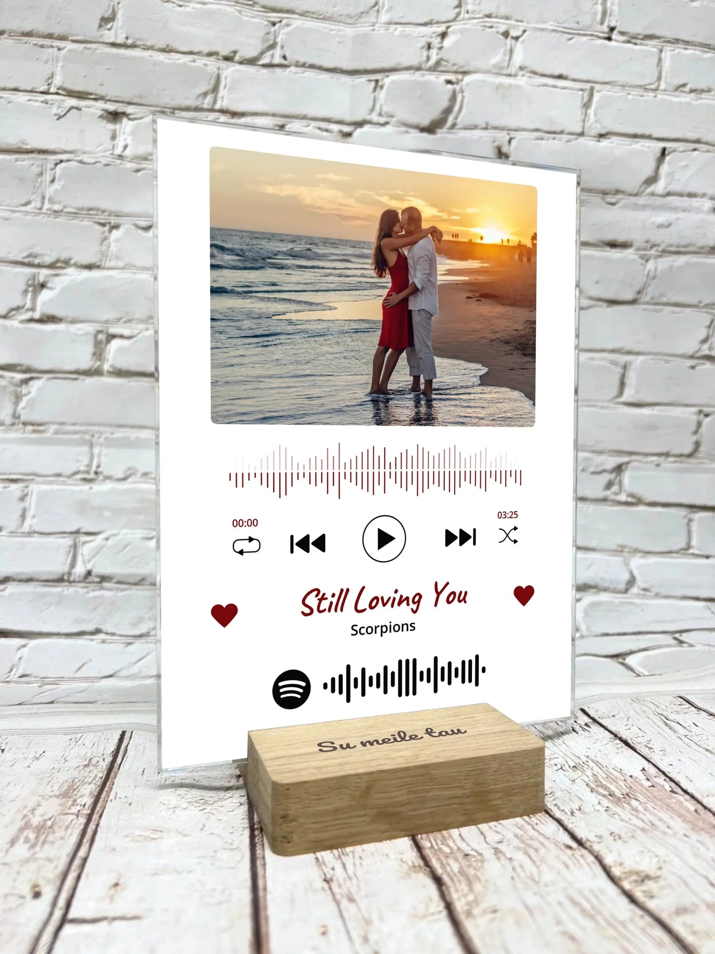 Personalizuotas muzikinis grotuvas "Spotify", stiklinis posteris. MZGR-014 Stiklas - dovanokis.lt