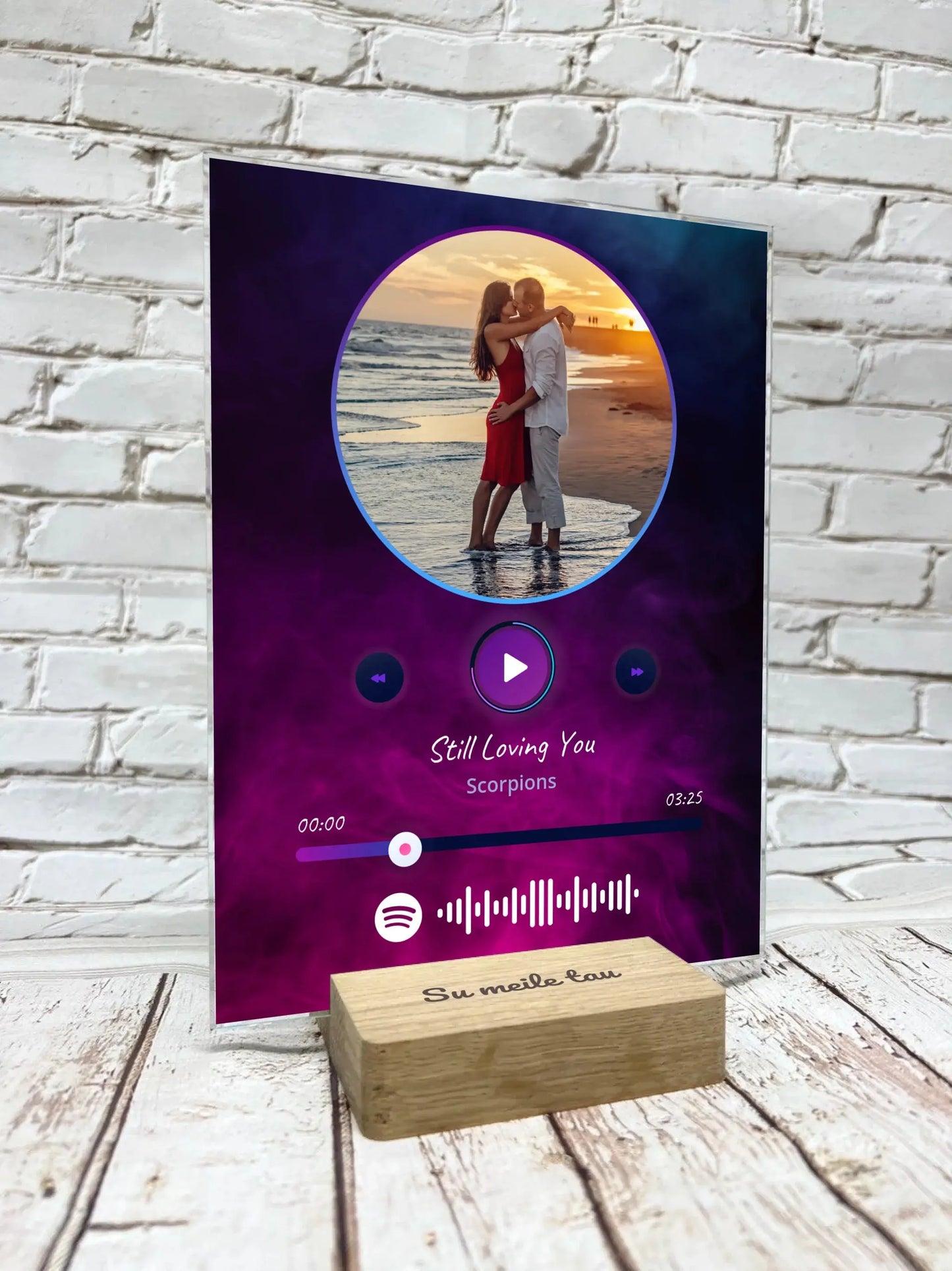 Personalizuotas muzikinis grotuvas "Spotify", stiklinis posteris. MZGR-018 Stiklas - dovanokis.lt