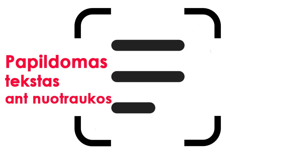 Papildomas tekstas ant nuotraukos - Personalization - hidden, Not-on-sale -