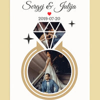 Jūsų nuotraukos deimanto pavidalo ant drobės  Drobe -  dovanokis.lt