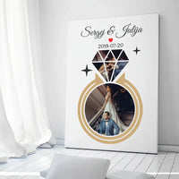 Jūsų nuotraukos deimanto pavidalo ant drobės  Drobe -  dovanokis.lt