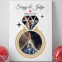 Jūsų nuotraukos deimanto pavidalo ant drobės  Drobe -  dovanokis.lt