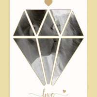 Jūsų nuotrauka deimanto pavidalu ant drobės  Drobe -  dovanokis.lt