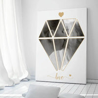 Jūsų nuotrauka deimanto pavidalu ant drobės  Drobe -  dovanokis.lt