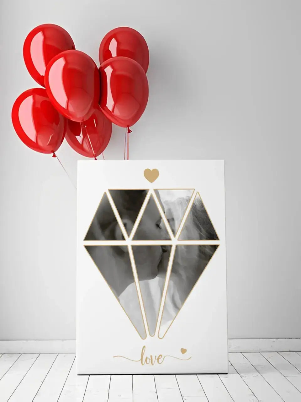 Jūsų nuotrauka deimanto pavidalu ant drobės  Drobe -  dovanokis.lt