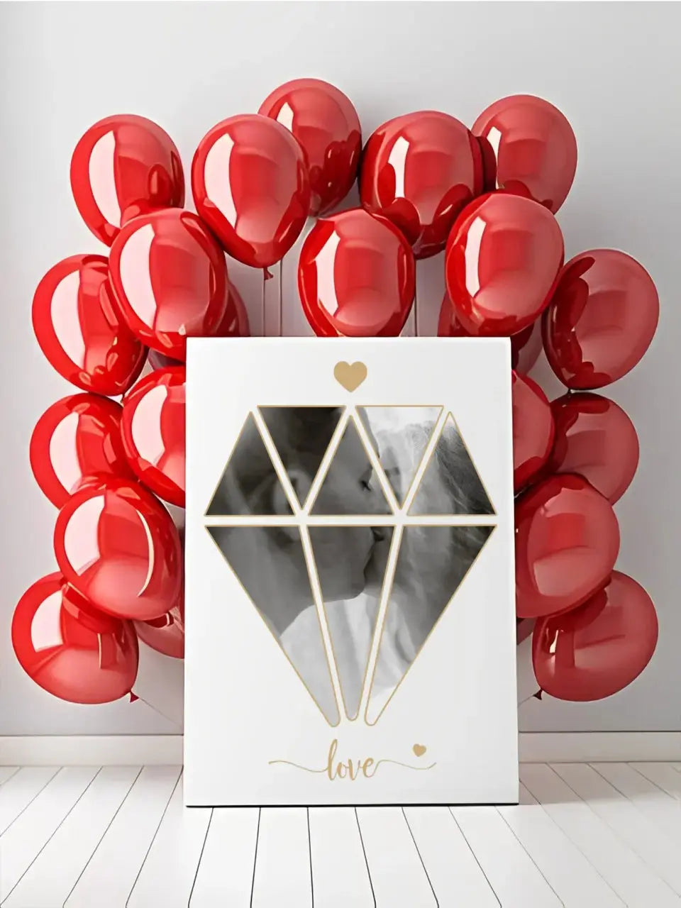 Jūsų nuotrauka deimanto pavidalu ant drobės  Drobe -  dovanokis.lt