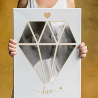 Jūsų nuotrauka deimanto pavidalu ant drobės  Drobe -  dovanokis.lt