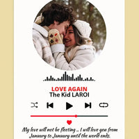 Muzikos grotuvas su nuotrauka ir tekstu  Customizer -  dovanokis.lt