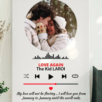 Muzikos grotuvas su nuotrauka ir tekstu  Customizer -  dovanokis.lt