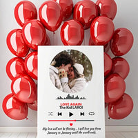 Muzikos grotuvas su nuotrauka ir tekstu  Customizer -  dovanokis.lt