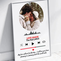 Personalizuotas muzikos grotuvo plakatas su jūsų nuotrauka ir tekstu  Poster -  dovanokis.lt