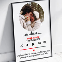 Personalizuotas muzikos grotuvo plakatas su jūsų nuotrauka ir tekstu  Poster -  dovanokis.lt