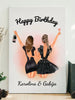 Personalizuotos gimtadienio merginos iliustraciją ant drobės