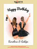 Personalizuotos gimtadienio merginos iliustraciją ant drobės