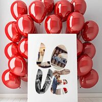 Didelės Love raides ant drobės su jūsų nuotraukomis  Drobe -  dovanokis.lt