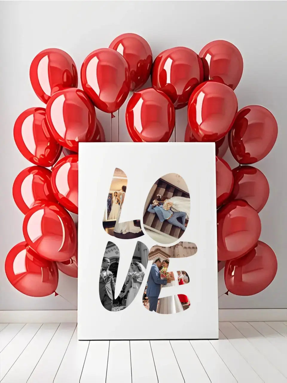 Didelės Love raides ant drobės su jūsų nuotraukomis  Drobe -  dovanokis.lt