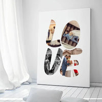 Didelės Love raides ant drobės su jūsų nuotraukomis  Drobe -  dovanokis.lt