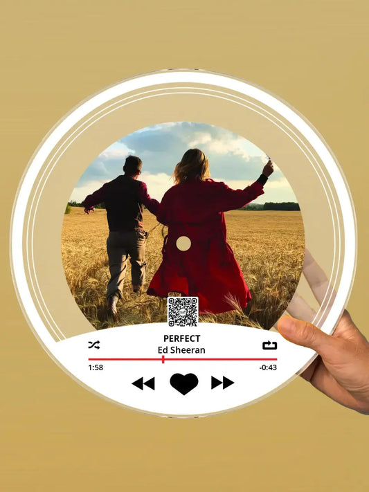 Personalizuota "Soplayer V1" Vinilinė plokštelė su jūsų nuotrauka permatomas organinis stiklas TeeInBlue