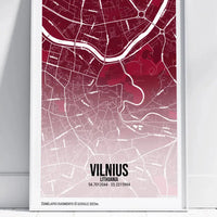 Personalizuotas miesto žemėlapio plakatas su jūsų pasirinkta vieta  Poster -  dovanokis.lt