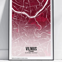 Personalizuotas miesto žemėlapio plakatas su jūsų pasirinkta vieta  Poster -  dovanokis.lt