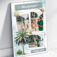 Personalizuotas mūsų šeimos atostogos plakatas su rėmeliu  Poster -  dovanokis.lt